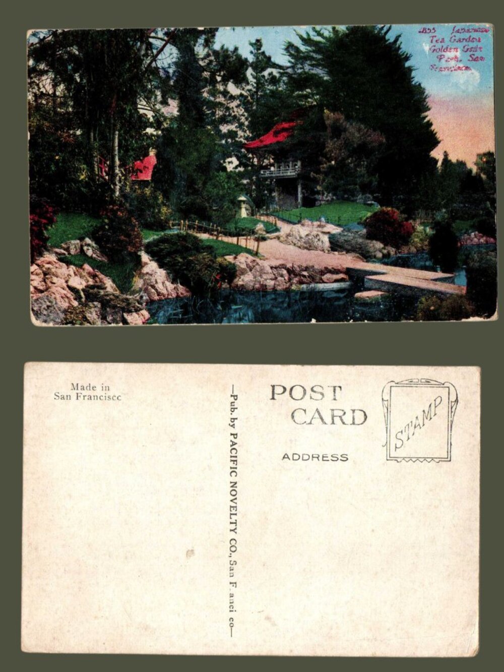 POSTCARD SALE 10/$20 California Golden Gate Park Japanese Tea Gardens Postcard